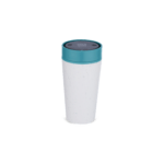 Circular&Co. Reusable Coffee Cup, 12oz (340ml) - Chalk and Aquamarine Green - Image 3