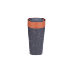 Circular&Co. Reusable Coffee Cup, 12oz (340ml) - Grey and Sundown Orange - Image 3