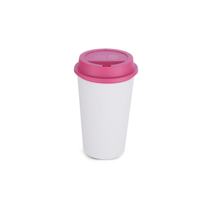 Circular&Co. Reusable NOW Cup - 12oz / 340 ml (Chalk and Lotus Pink) - Image 2