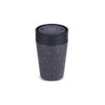 Circular&Co. Reusable Coffee Cup, 8oz (227ml) - Grey and Ink Black - Image 3
