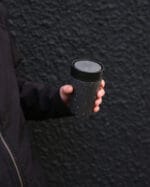 Circular&Co. Reusable Coffee Cup, 8oz (227ml) - Grey and Ink Black - Image 5