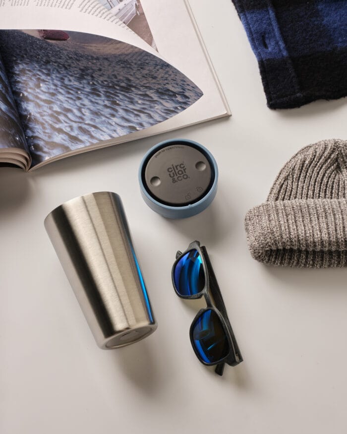 Circular&Co. Stainless Steel Travel Mug, 12oz (340ml) - Rockpool Blue - Image 6