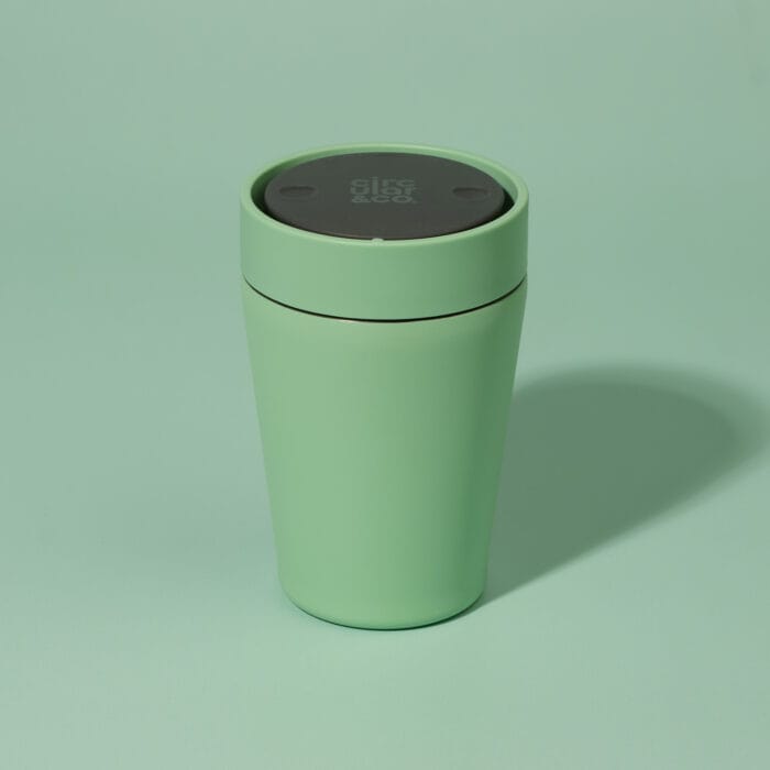 Circular&Co. Stainless Steel Travel Mug, 8oz (227ml) – Seaglass Green - Image 1