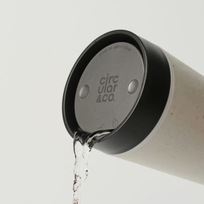 Circular&Co. Reusable Coffee Cup, 12oz (340ml) - Black - Image 4