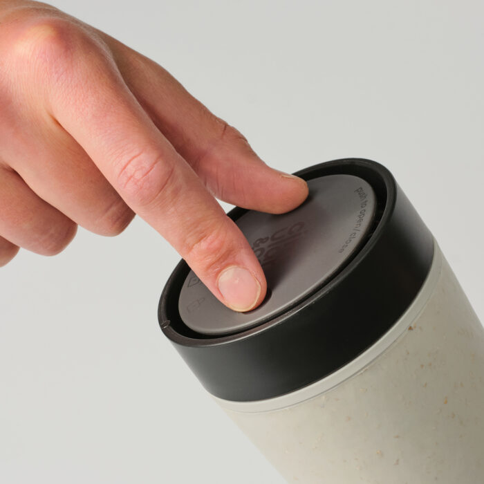 Circular&Co. Reusable Coffee Cup, 12oz (340ml) - Black - Image 6