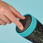 Circular&Co. Reusable Coffee Cup, 12oz (340ml) - Made From Trainers, Electric Blue - Image 6