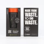 Circular&Co. Reusable Coffee Cup, 12oz (340ml) - Made From Trainers, Sunrise Orange - Image 3