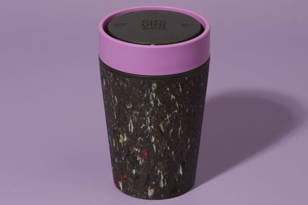Circular&Co. Reusable Coffee Cup, 8oz (227ml) - Made From Trainers, Ultraviolet