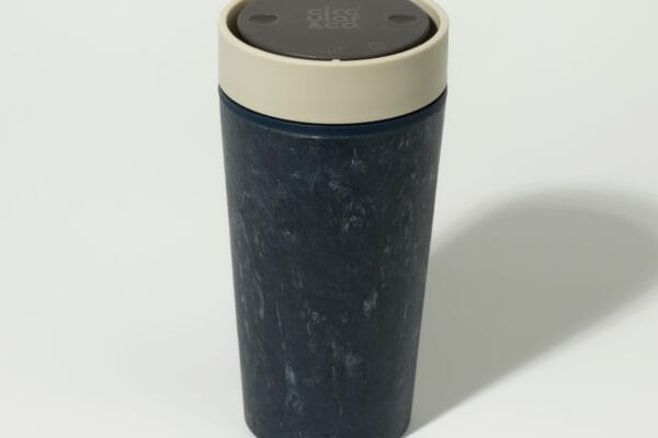 Circular&Co. Reusable Coffee Cup, 12oz (340ml) - Made From Fabric Waste, Ecru