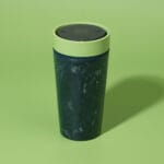 Circular&Co. Reusable Coffee Cup, 12oz (340ml) - Made From Fabric Waste, Pistachio Green