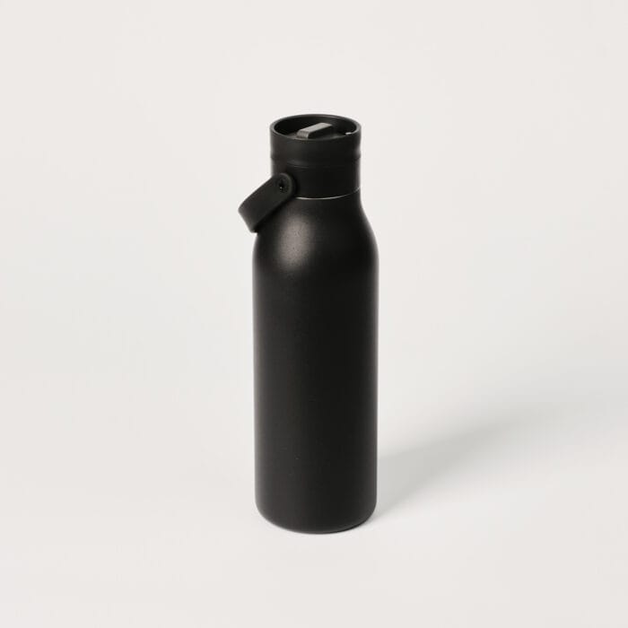 Circular&Co. Reusable Stainless Steel Water Bottle, 500ml – Coated Ink Black - Image 1