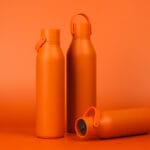 Circular&Co. Reusable Stainless Steel Water Bottle, 750ml – Sunrise Orange - Image 5