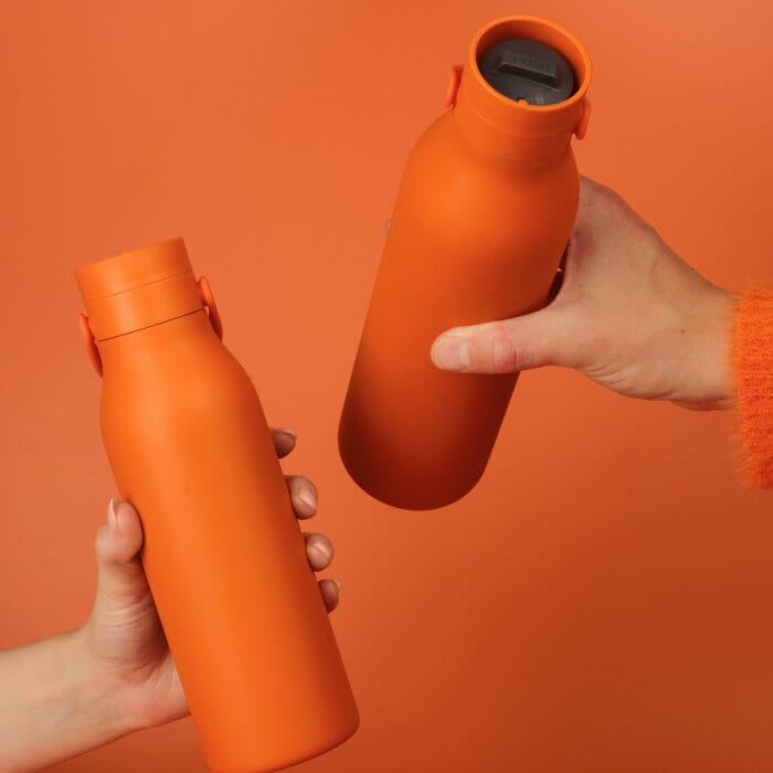 Circular&Co. Reusable Stainless Steel Water Bottle, 750ml – Sunrise Orange - Image 7