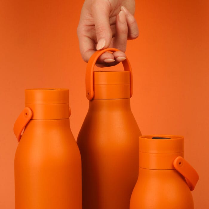 Circular&Co. Reusable Stainless Steel Water Bottle, 750ml – Sunrise Orange - Image 2