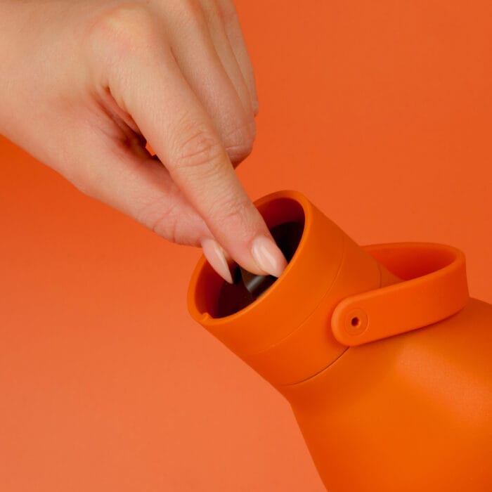 Circular&Co. Reusable Stainless Steel Water Bottle, 750ml – Sunrise Orange - Image 6